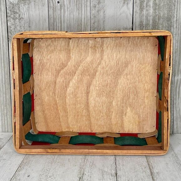 Wooden Christmas Stars Square Basket - Picture 5 of 8